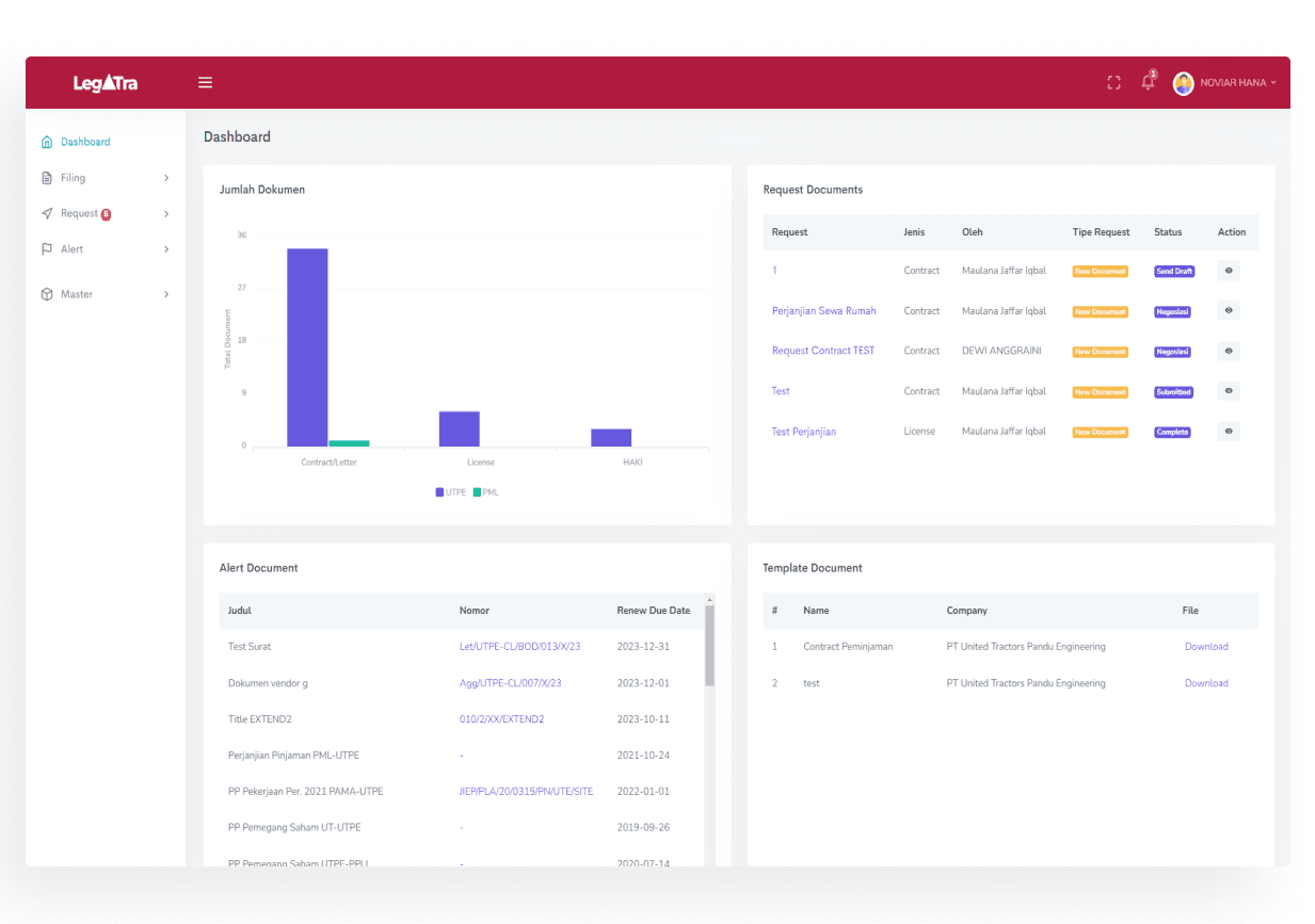 Legal Document Tracking